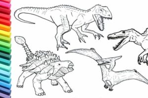 Dinossauro para colorir no celular